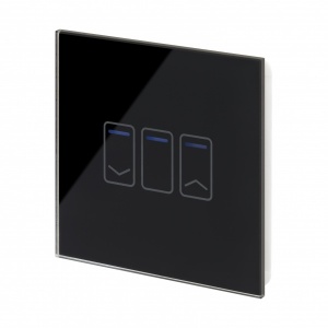 Crystal Touch Dimmer Switch 1G 2W - Black